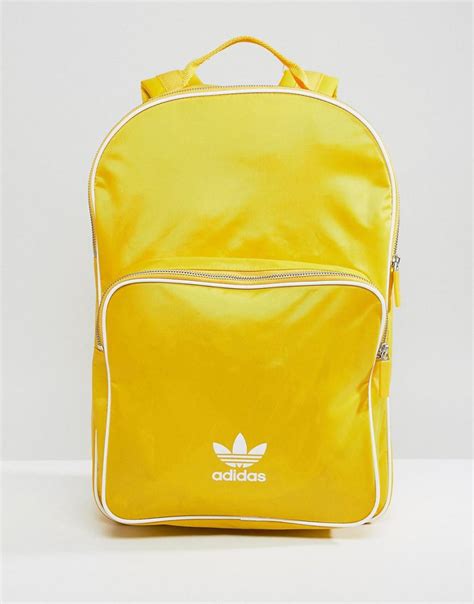 adidas originals backpack yellow|adidas black backpack women's.